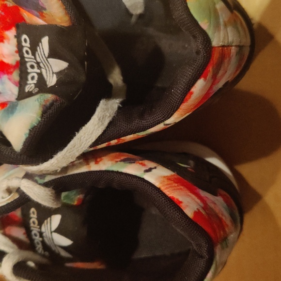 Adidas ZX flux watercolor woman's size 7 running shoes - Picture 8 of 12